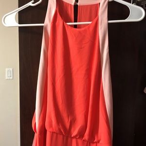 BCBG Womens Camilla Halter Evening Dress